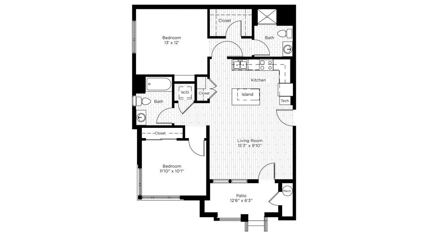 2J WEST floor plan